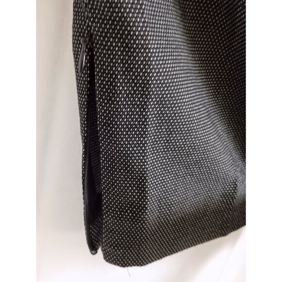 Worthington Black High Rise Split Hem Ankle Pants with Faux Leather Trim 18 - Picture 7 of 10